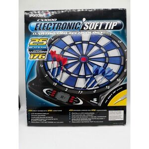 Sportcraft CX1000 Electronic Soft Tip Dartboard 25 Games 176 Variations